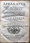 Annato, Apparatus Ad Positivam Theologiam Methodicus